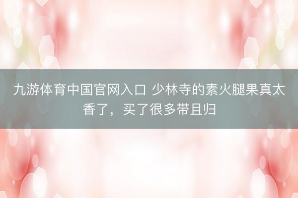 九游体育中国官网入口 少林寺的素火腿果真太香了，买了很多带且归